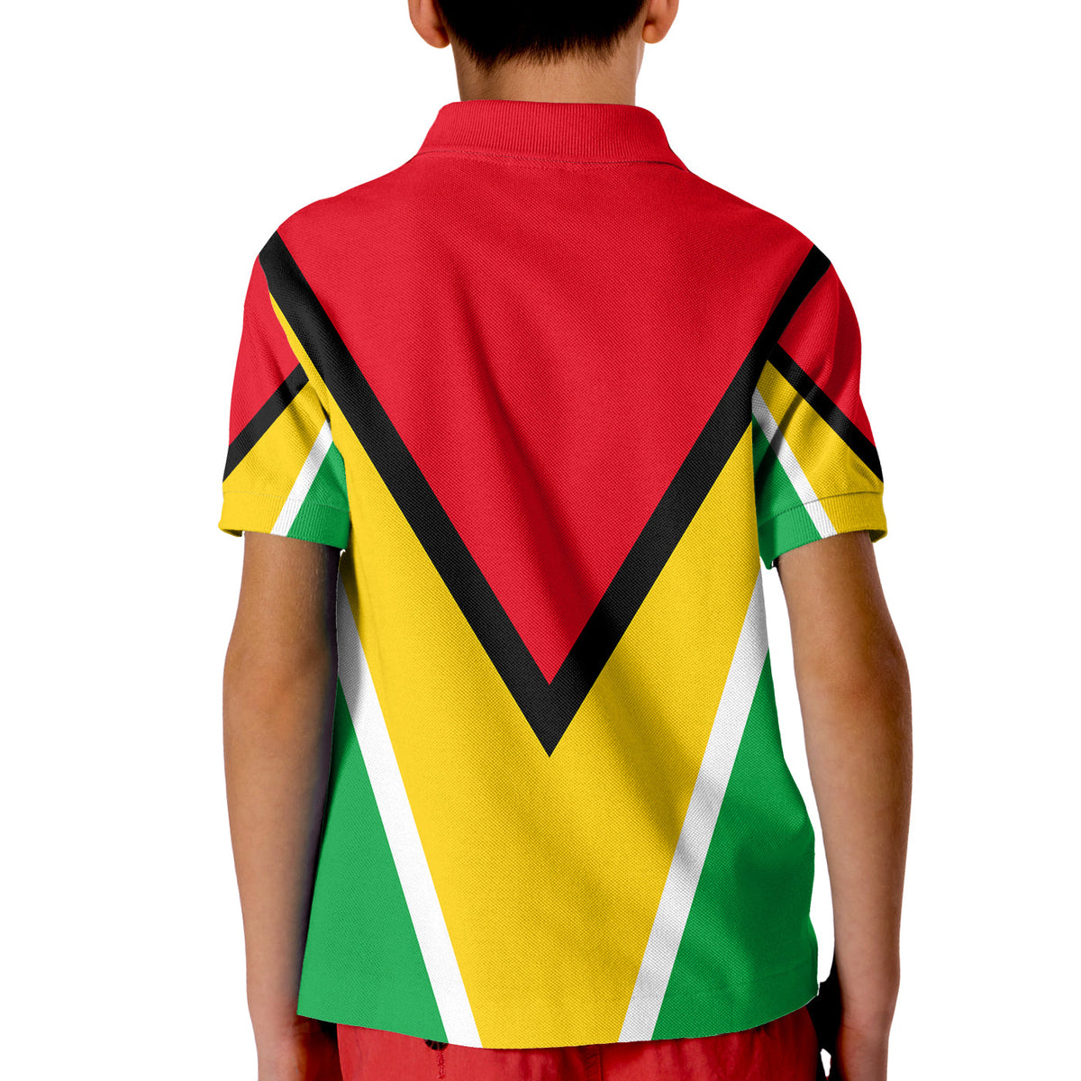 Guyana Polo Shirt KID Flag Style LT6 - Wonder Print Shop