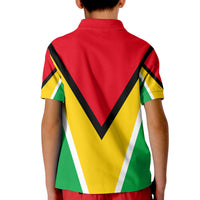 Guyana Polo Shirt KID Flag Style LT6 - Wonder Print Shop