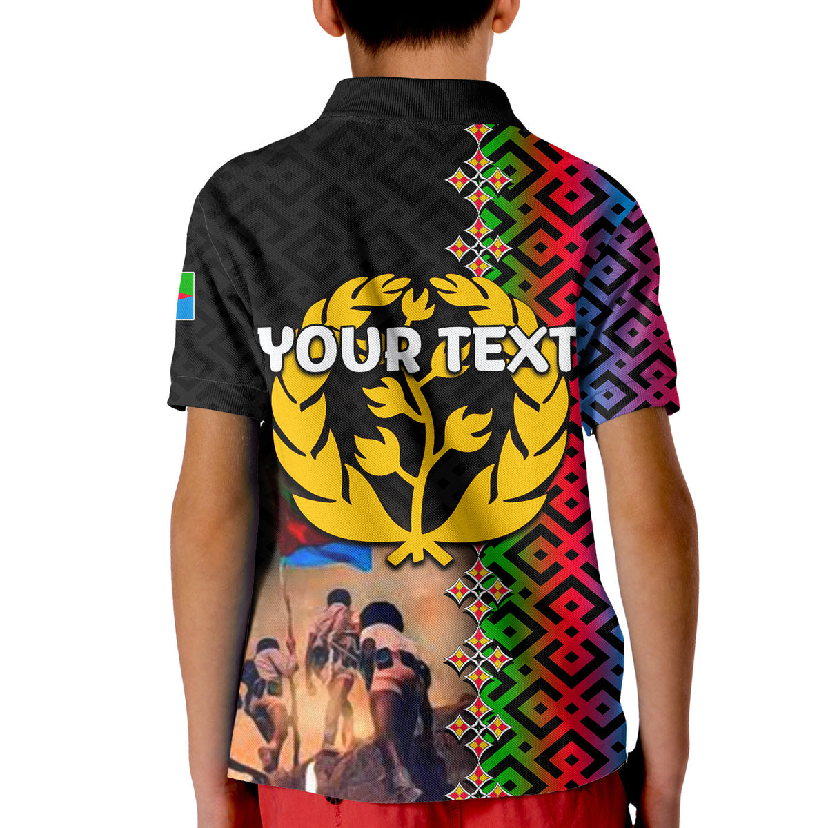 Custom Eritrea Martyrs Day Polo Shirt KID EPLF LT6 - Wonder Print Shop