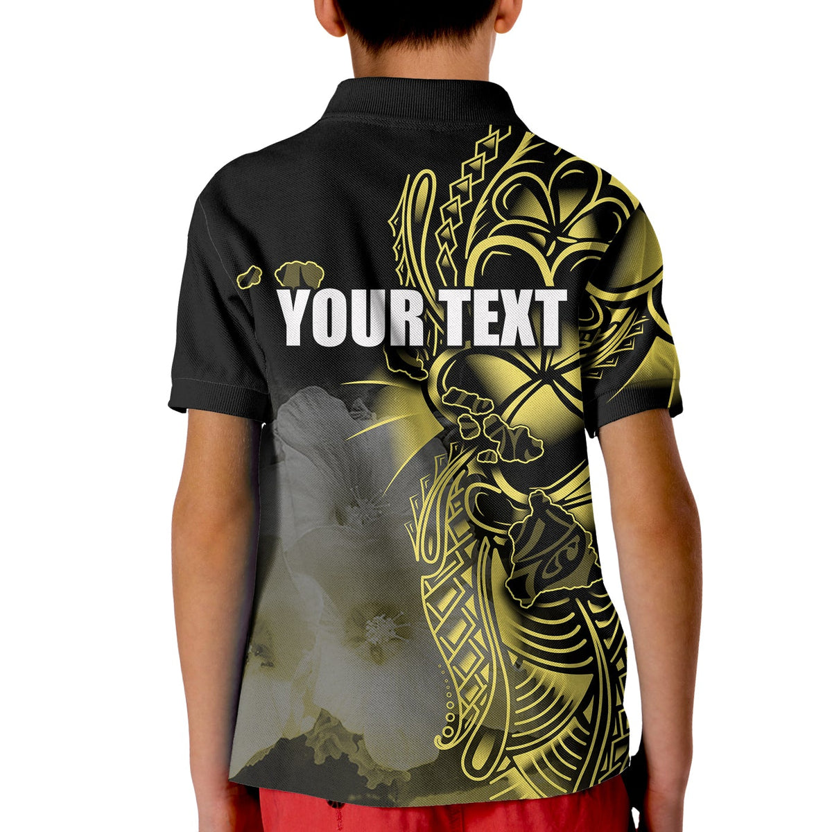 Custom Hawaiian Islands Polo Shirt KID Oahu LT6 - Wonder Print Shop
