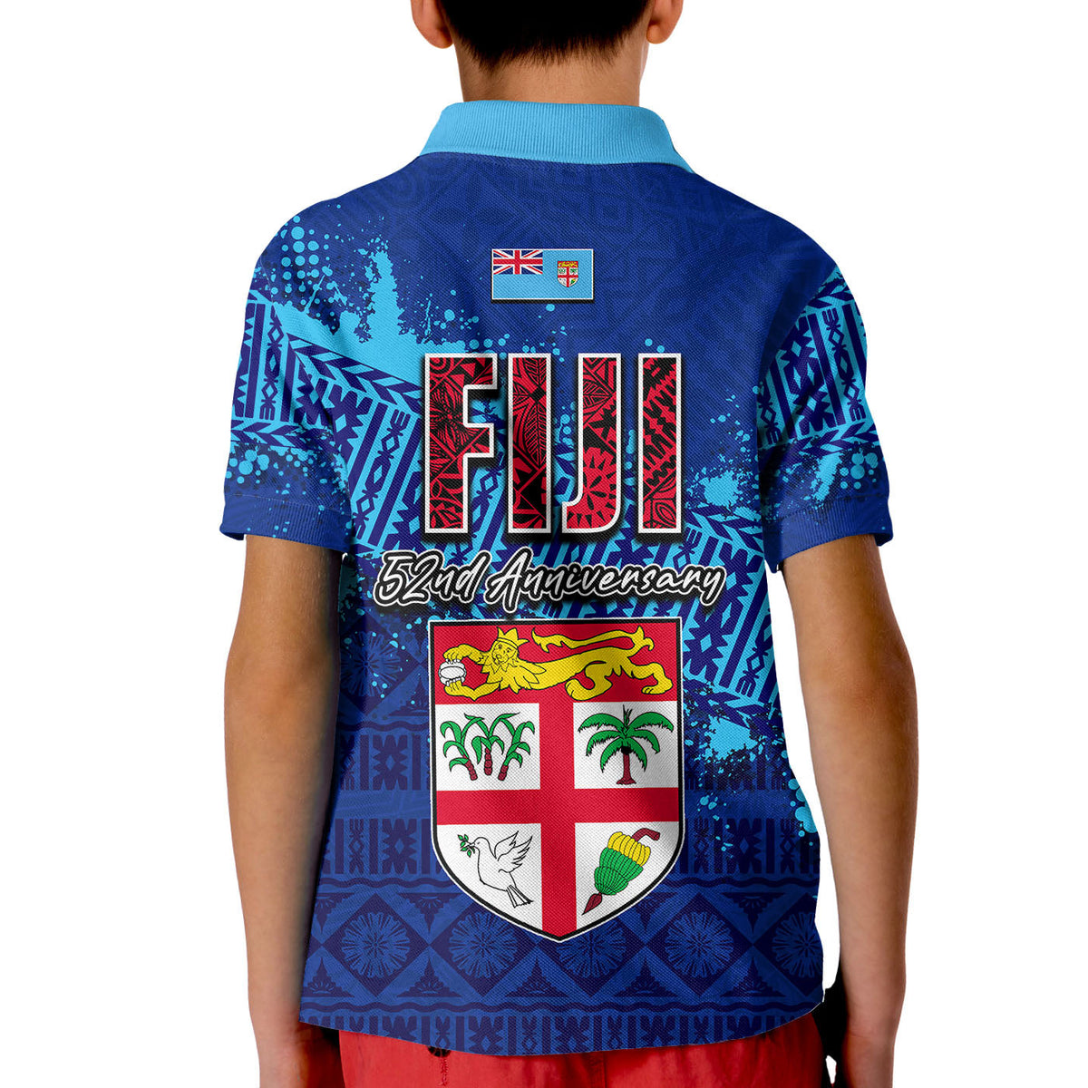 Fiji 52nd Annivesary Polo Shirt KID LT6 - Wonder Print Shop