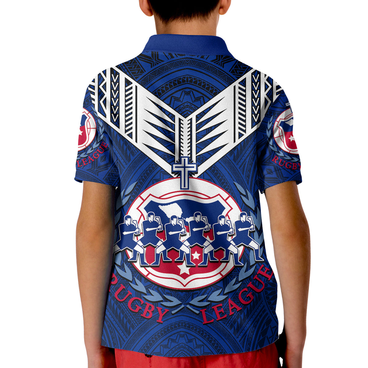 Toa Samoa Rugby Polo Shirt KID Siva Tau Jersey LT6