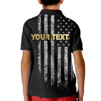 Custom American Flag Polo Shirt Father Day Vinage KID LT6 - Wonder Print Shop