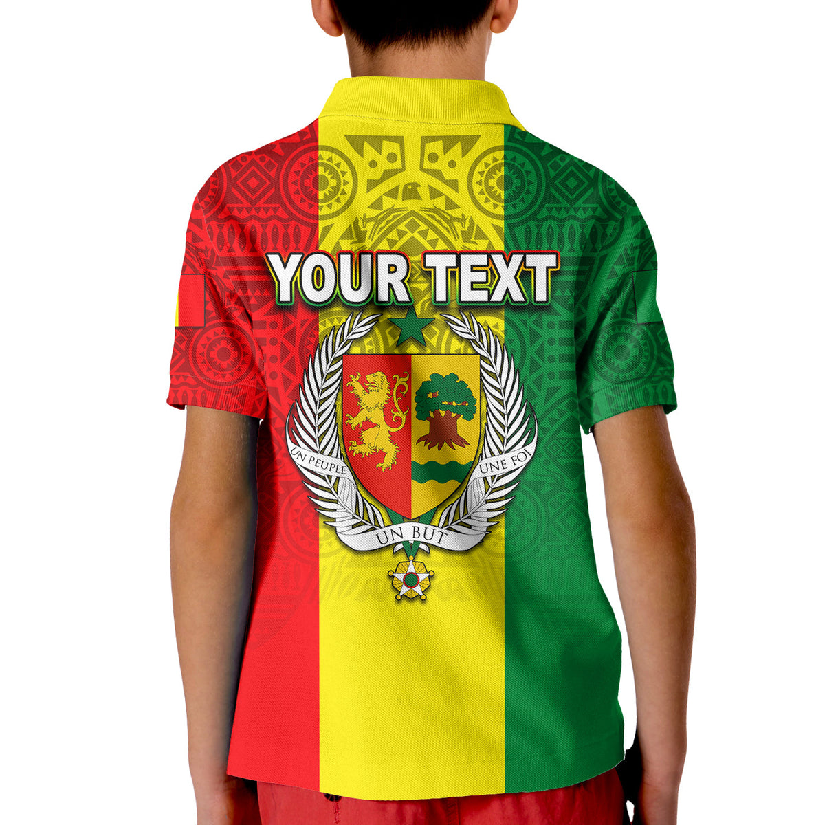 Custom Senegal Polo Shirt KID African Pattens LT6 - Wonder Print Shop