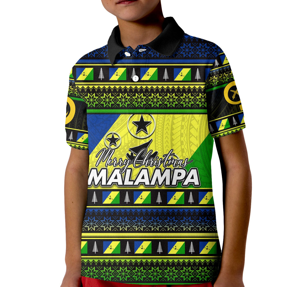 Malampa Province Polo Shirt KID Of Vanuatu Christmas LT6 - Wonder Print Shop