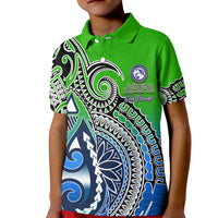 Custom Marae Moana Cook Islands Marine Park Polo Shirt KID LT6 - Wonder Print Shop