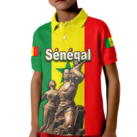 Senegal Polo Shirt Independence Day KID African Renaissance Monument LT6 - Wonder Print Shop