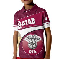 Custom Qatar Polo Shirt Football 2022 KID Basic Style LT6 - Wonder Print Shop