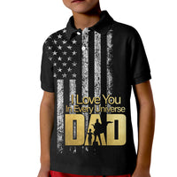 Custom American Flag Polo Shirt Father Day Vinage KID LT6 - Wonder Print Shop