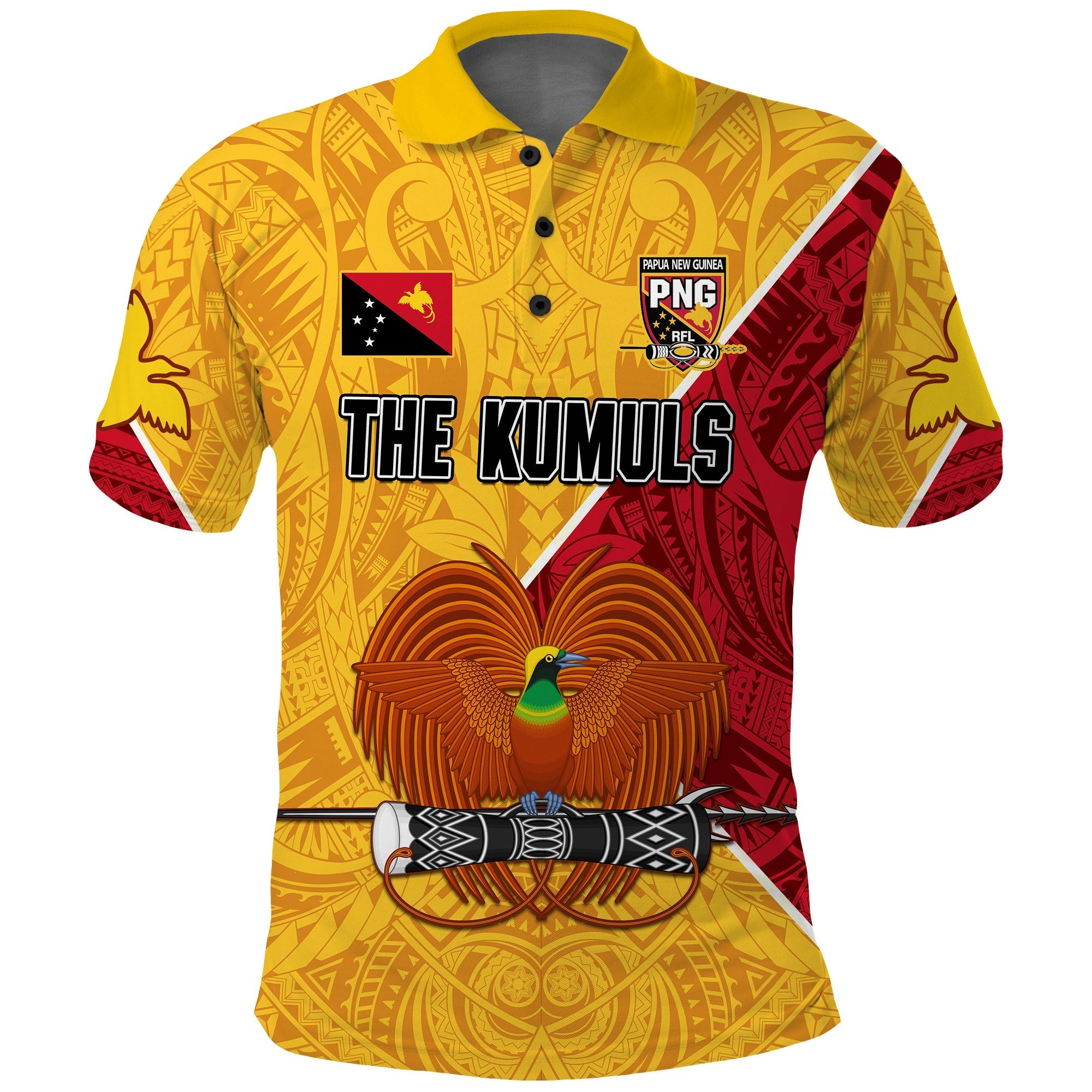 The Kumuls PNG Polo Shirt Papua New Guinea Polynesian Dynamic Style - Wonder Print Shop