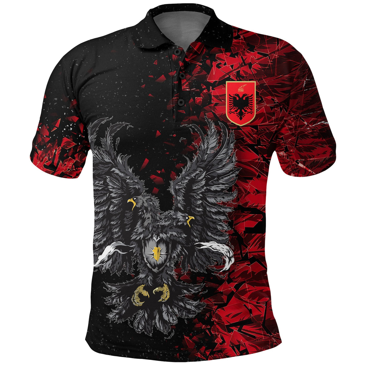 Double headed Eagle of Albania Polo Shirt Special - Wonder Print Shop
