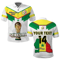 (Custom Text And Number) Senegal Football Polo Shirt Champions WC 2022 - Wonder Print Shop