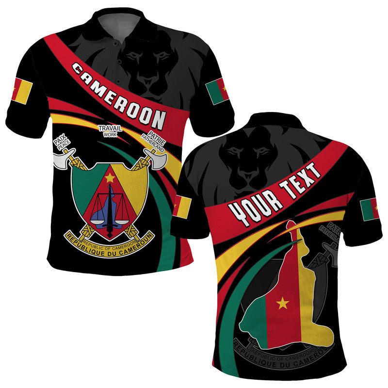 Custom Happy Independence Day Cameroon Polo Shirt - Wonder Print Shop