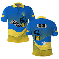 Ukraine Polo Shirt National Flag Style - Wonder Print Shop