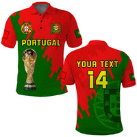 (Custom Text And Number) Portugal Football Polo Shirt Champions WC 2022 - Wonder Print Shop
