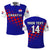(Custom Text And Number) Croatia Football Polo Shirt Hrvatska Checkerboard Blue Version - Wonder Print Shop
