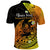 Custom Polynesian Polo Shirt Maui Fish Hook Gold Gradient Version - Wonder Print Shop