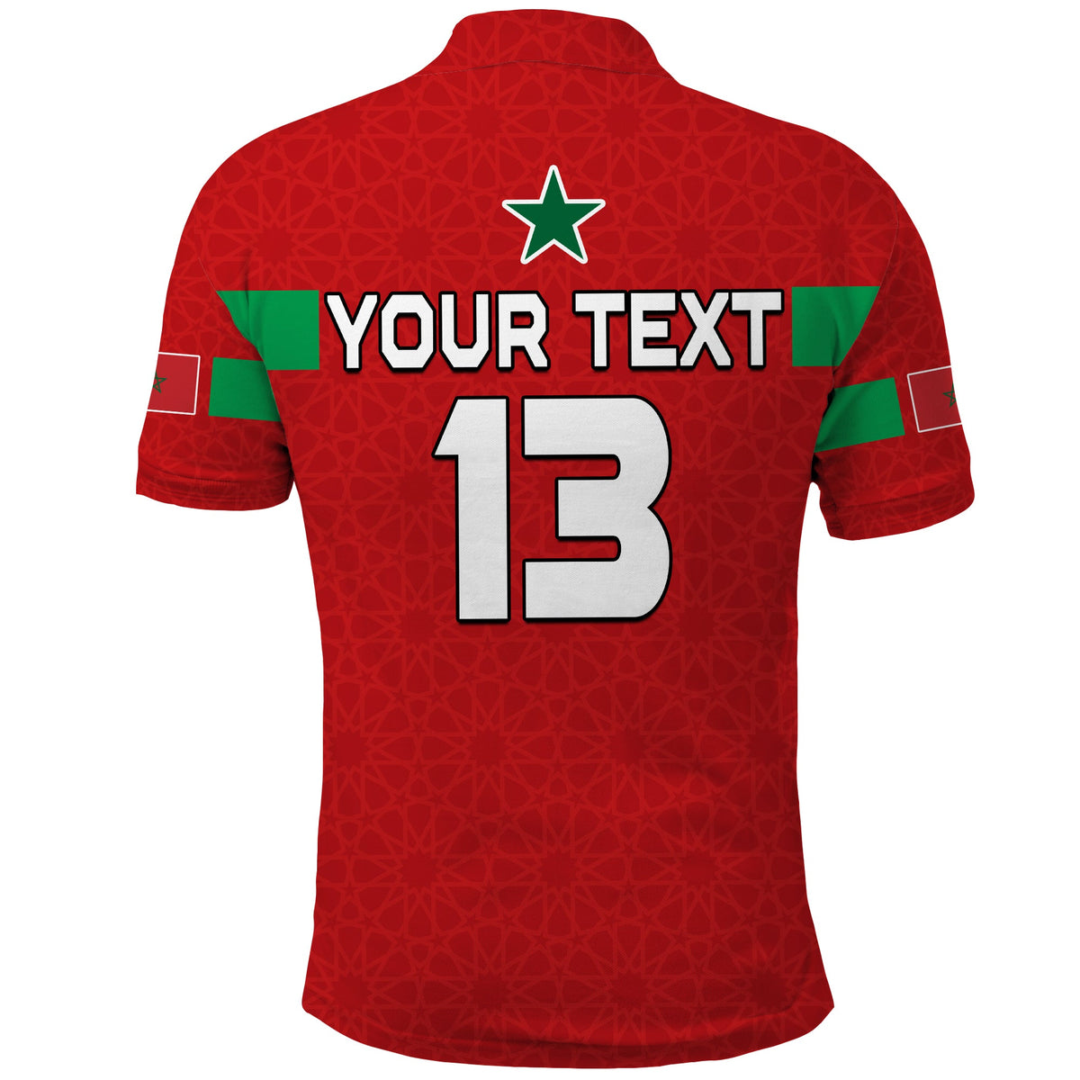 (Custom Text and Number) Morocco Football Polo Shirt Champions World Cup New History LT13 - Wonder Print Shop