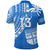 Custom Text and Number Fiji Rugby Sevens Polo Shirt Fijian 7s Tapa Polynesian Blue Ver.01 LT13 - Wonder Print Shop