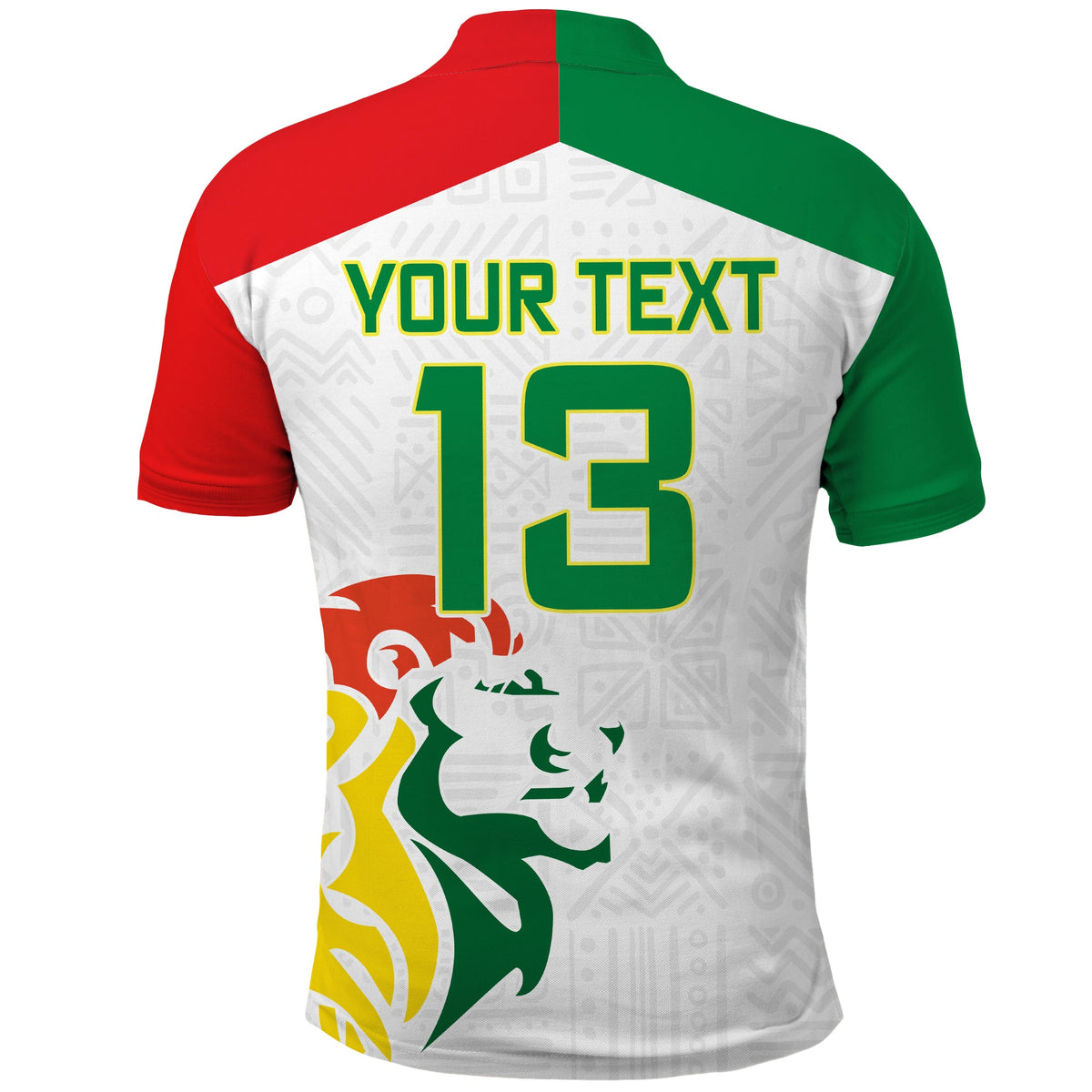 (Custom Text and Number) Senegal Football Polo Shirt Lions of Teranga Champions Soccer Wings Flying LT13 - Wonder Print Shop