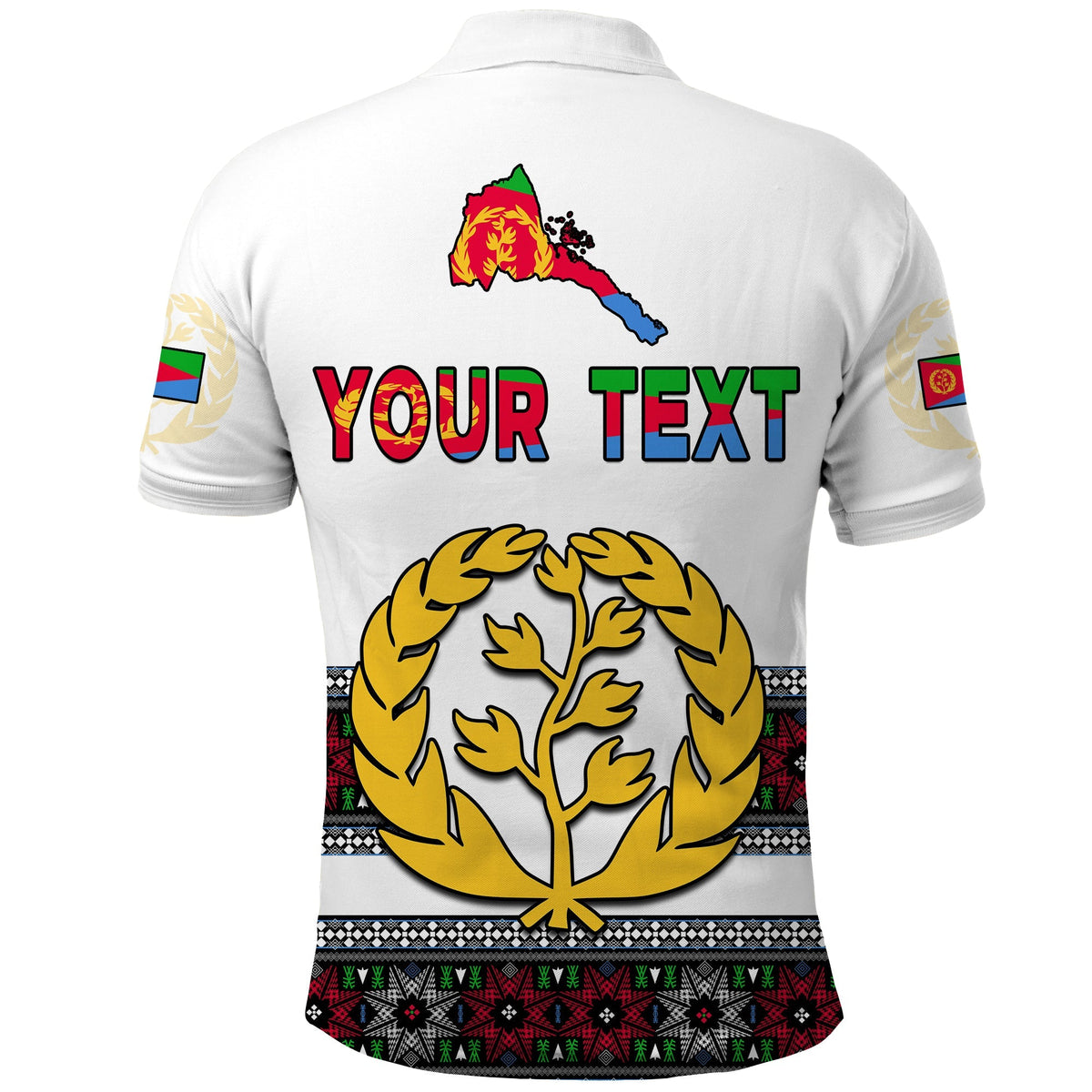 Custom Eritrea Cross Polo Shirt Independence Day Proud Eritrean LT13 - Wonder Print Shop