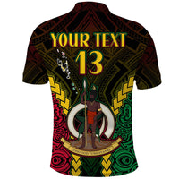 (Custom Text and Number) Vanuatu Indigenous Polo Shirt Proud To Be Ni Vanuatu Polynesian Pattern LT13 - Wonder Print Shop
