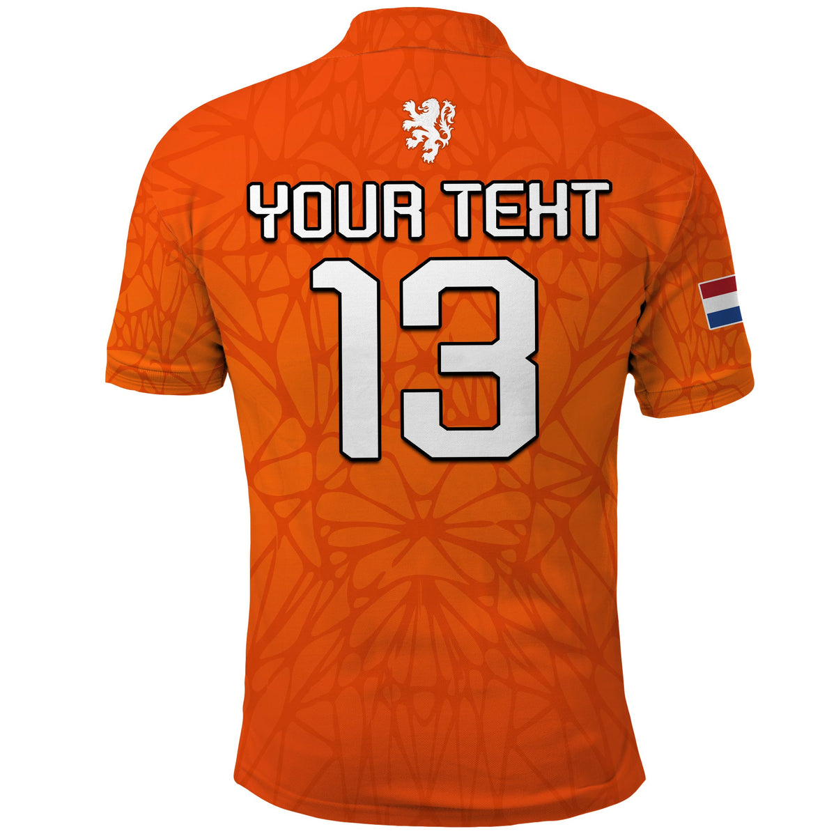 (Custom Text and Number) Football Polo Shirt 2022 Soccer World Cup Oranje Champions LT13 - Wonder Print Shop