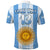 (Custom Text and Number) Argentina Football Polo Shirt Champions World Cup Gaucho Vamos LT13 - Wonder Print Shop