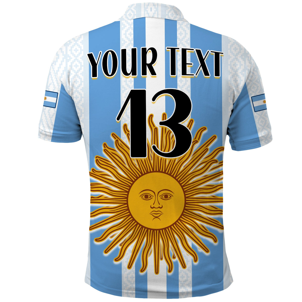 (Custom Text and Number) Argentina Football Polo Shirt World Champions 2022 Dream Come True LT13 - Wonder Print Shop