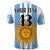 (Custom Text and Number) Argentina Football Polo Shirt World Champions 2022 Dream Come True LT13 - Wonder Print Shop