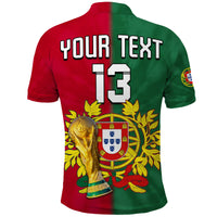 (Custom Text and Number) Portugal Football Polo Shirt Campeao Football 2022 Tie Dye Special LT13 - Wonder Print Shop
