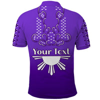 Custom Philippines Polo Shirt Sun Filipino Purple Barong LT13 - Wonder Print Shop