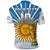 (Custom Text and Number) Argentina Football Polo Shirt The Sun WC2022 Soccer Vamos La Albiceleste LT13 - Wonder Print Shop