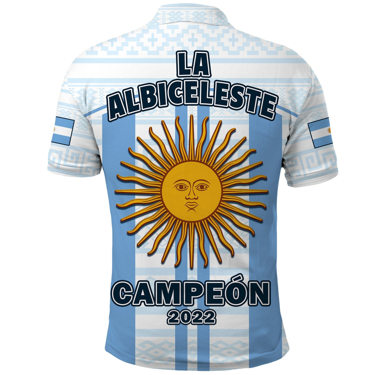 Argentina Polo Shirt Football 2022 Vamos La Albiceleste - Wonder Print Shop
