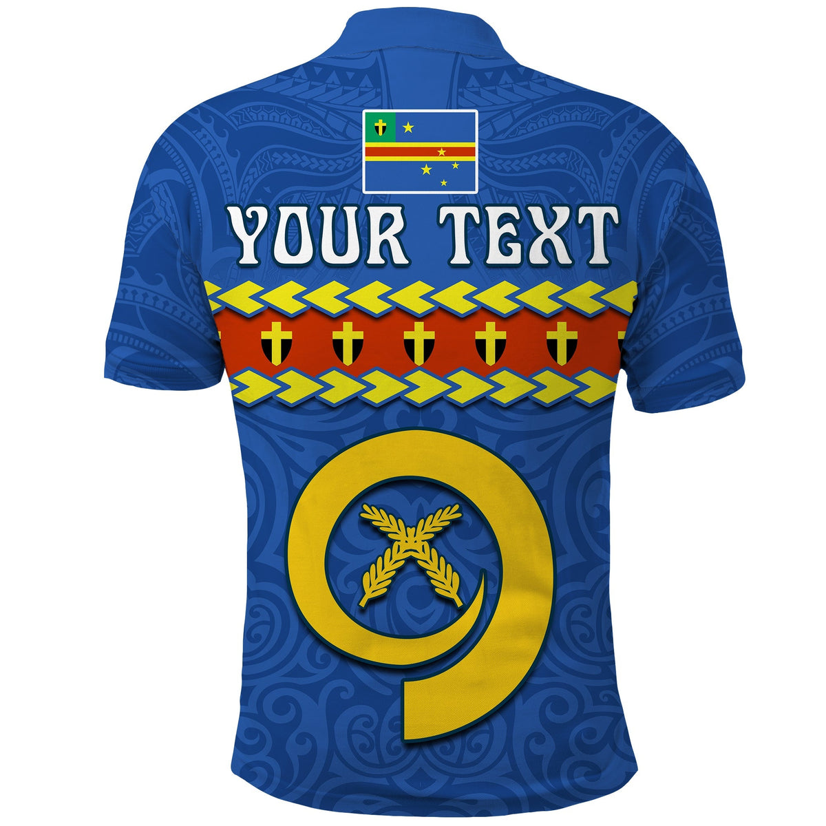 Custom Tafea Province Polo Shirt Vanuatu Pig Tusk Polynesian Flag Style - Wonder Print Shop