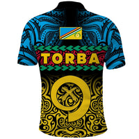 Torba Province Polo Shirt Vanuatu Pig Tusk Polynesian Flag Style - Wonder Print Shop