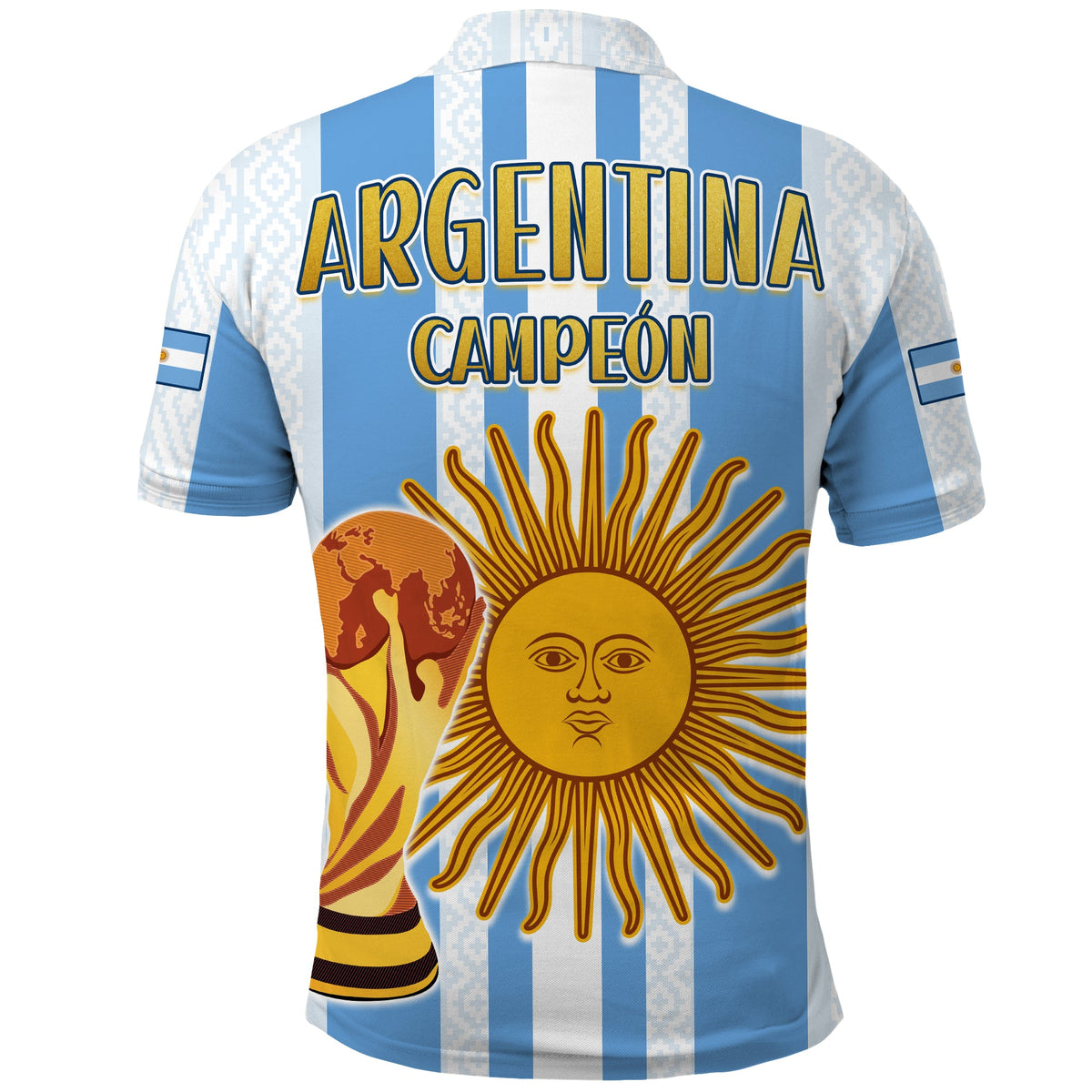 Argentina Football Polo Shirt World Champions 2022 Dream Come True LT13 - Wonder Print Shop