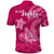 Breast Cancer Awareness Polo Shirt Hibiscus Polynesian No One Fights Alone LT13 - Wonder Print Shop
