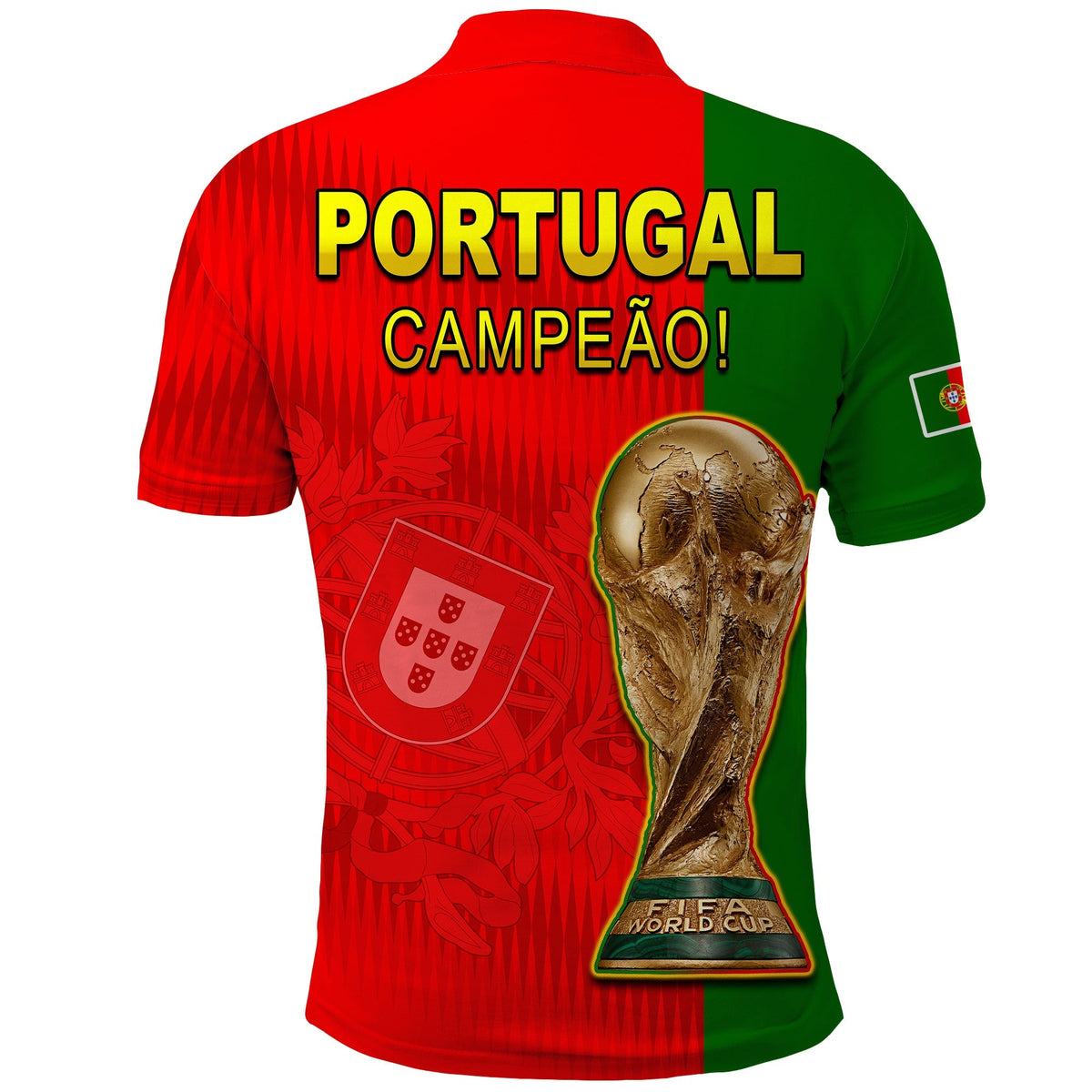 Portugal Polo Shirt Football 2022 Style Flag Portuguese Champions LT13 - Wonder Print Shop
