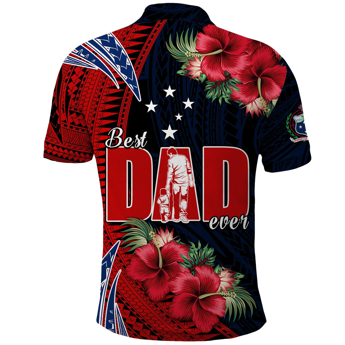 Samoa Fathers Day Polo Shirt Polynesian Best Dad Ever LT13 - Wonder Print Shop