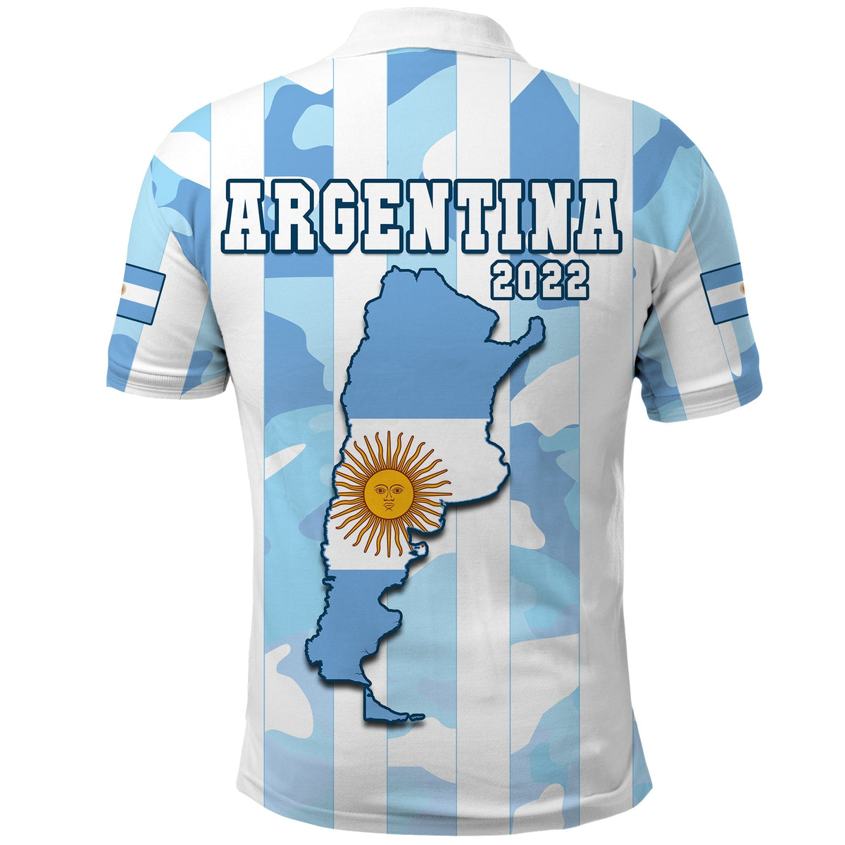 Argentina Football Polo Shirt AFA Champions 2022 Sporty Style - Wonder Print Shop