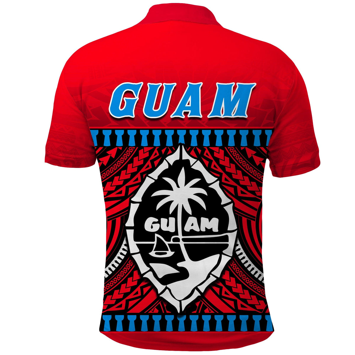 Chamorro Guam Polo Shirt Latte Stone Red Polynesian Haligi LT13 - Wonder Print Shop