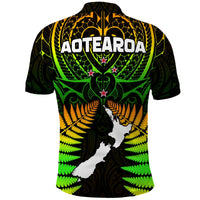 Aotearoa Fern Polo Shirt New Zealand Hei Tiki Special Style LT13 - Wonder Print Shop