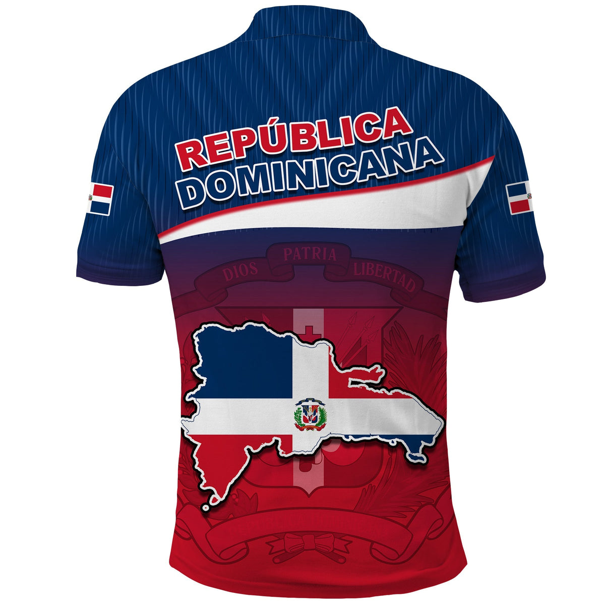 Dominican Republic Polo Shirt Dominicana Style Sporty LT13 - Wonder Print Shop