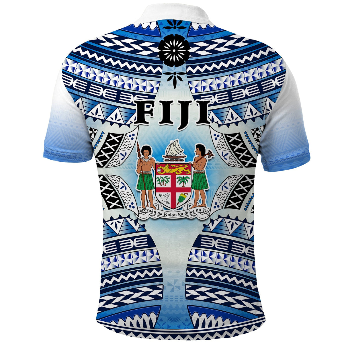 Fiji Polo Shirt Kaiviti Fijian Special Tapa Pattern - Wonder Print Shop