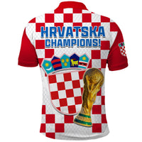 Croatia Football Polo Shirt Vatreni Hrvatska Champions 2022 World Cup LT13 - Wonder Print Shop