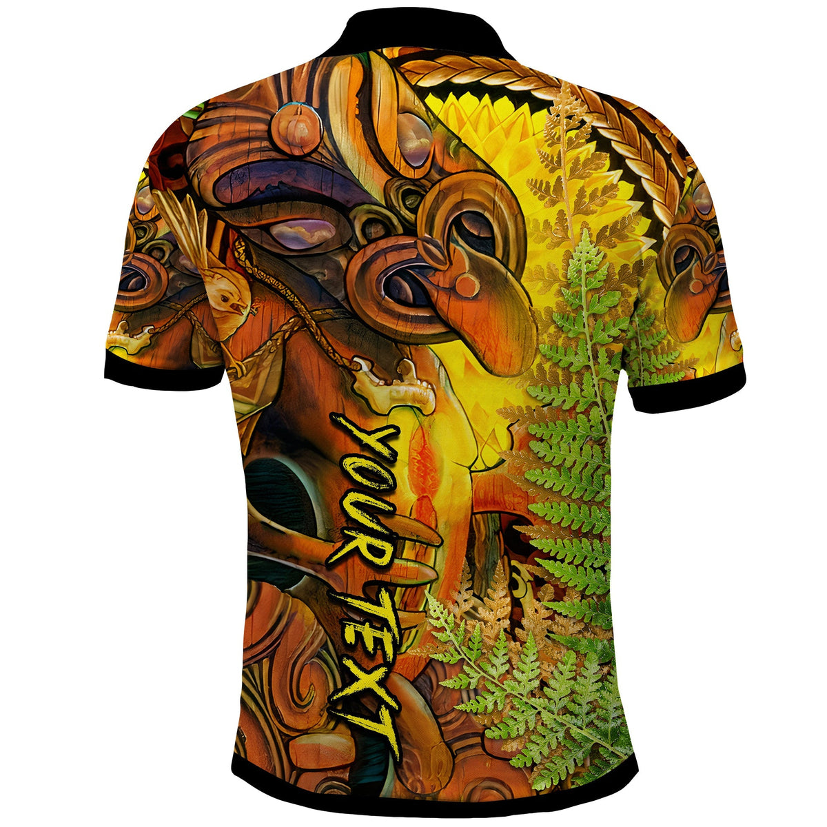 Custom Hei Tiki Maori Polo Shirt Fern Aotearoa Ta Moko Sun LT13 - Wonder Print Shop