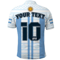 (Custom Text And Number) Argentina Polo Shirt Football 2022 Vamos La Albiceleste - Wonder Print Shop