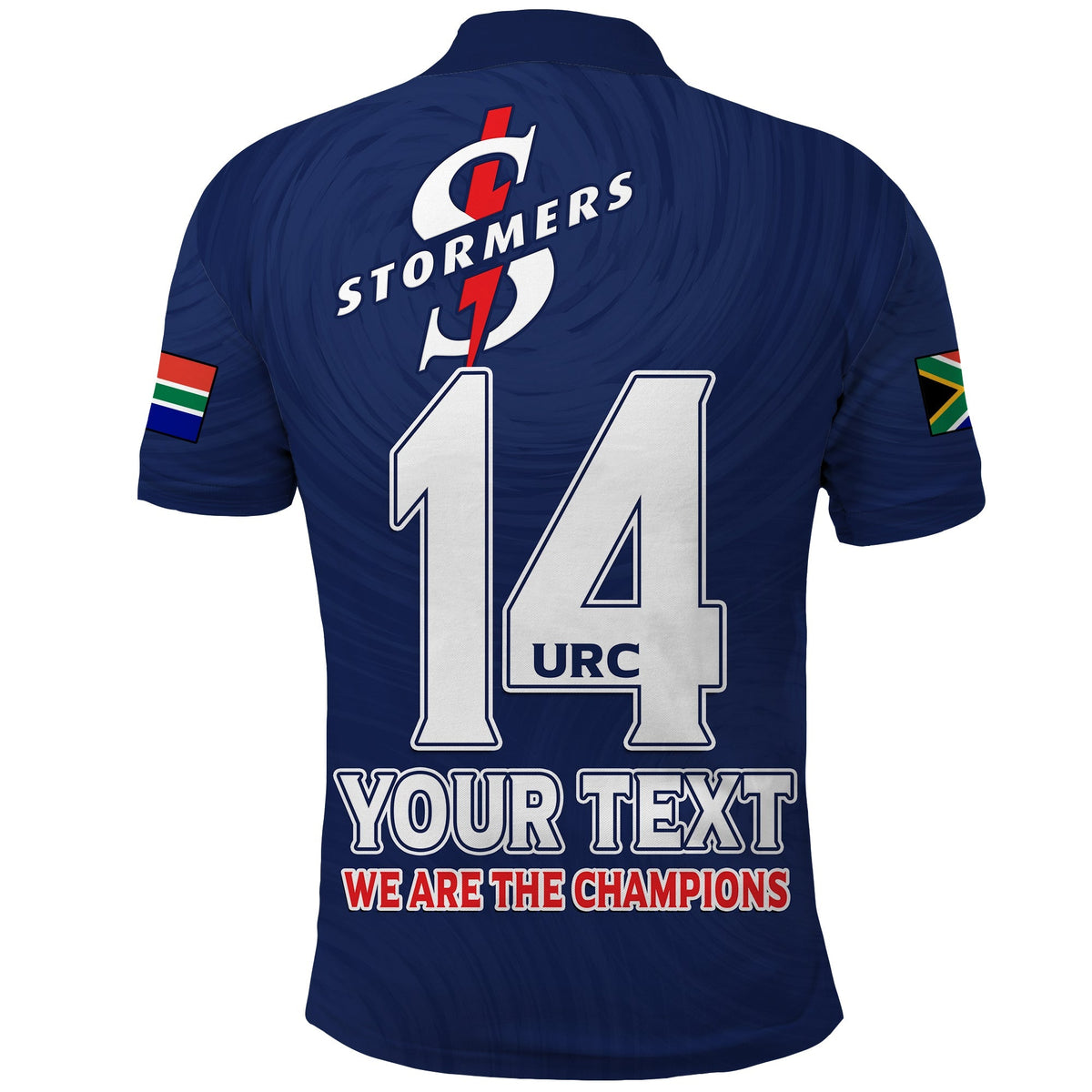 (Custom Text And Number) Stormers South Africa Rugby Polo Shirt We Are The Champions URC Unity - Wonder Print Shop