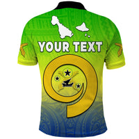 Custom Malampa Province Polo Shirt Native Canoe Mix Vanuatu Pig Tusk Green Version - Wonder Print Shop